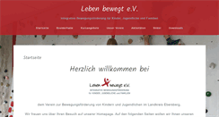 Desktop Screenshot of lebenbewegt-ev.de